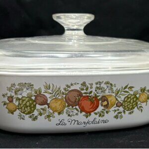 Corning Ware L'Echalote "Spice of Life" Casserole dishes with lids